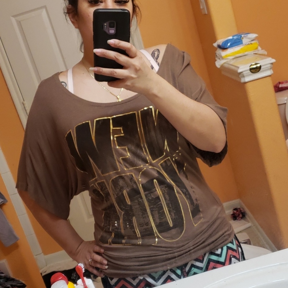 Brown cute top